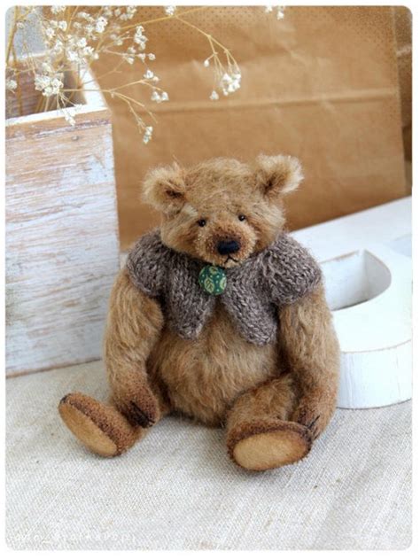 Luckys Classic Bear By Anna Bratkova Handmade Teddy Bears On Tedsby