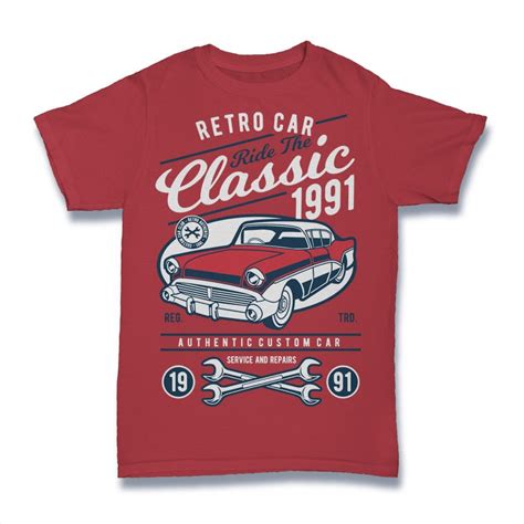 Retro Classic Car Vector T Shirt Design Buy T Shirt Designs