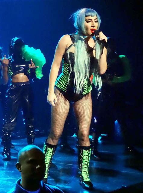 Lady Gaga In Sexy Poses Performing Onstage At The Park Theater At