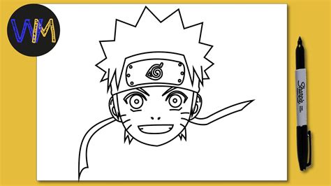 Comment Dessiner Naruto Uzumaki Facilement Naruto Dessin Manga Youtube