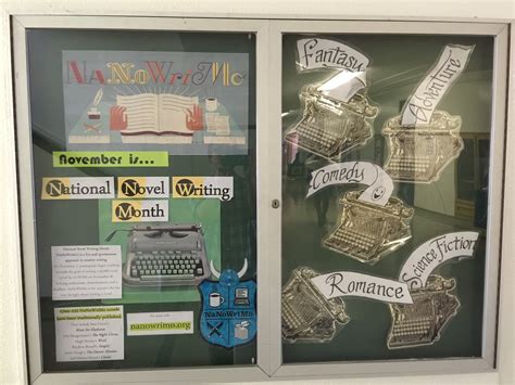 Smells Like Library Bulletin Boards And Display November 2015 Nanowrimo