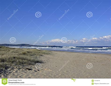 Seven Mile Beach Stock Image Image Of Horizon Surf 70135579