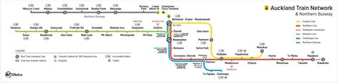 Auckland Train Map Auckland Train Network Map New Zealand