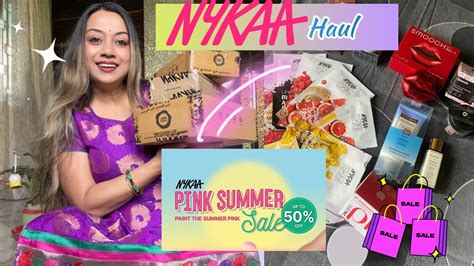 Nykaa Unpack Vlog Nykaa Pink Summer Sale Youtube