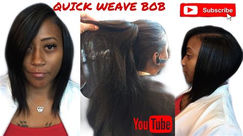 All Natural Getting A Quick Weave Bob Youtube
