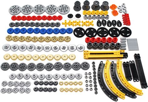 Habow 233pcs Technic Parts Technic Gears Axle Pin Connector Compatible