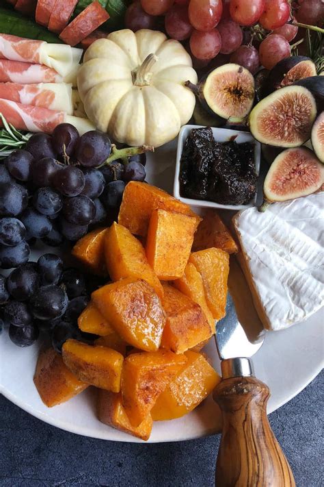The first board is for meat and cheese lovers. Baked Pumpkin Spice Butternut Squash Charcuterie Board for ...