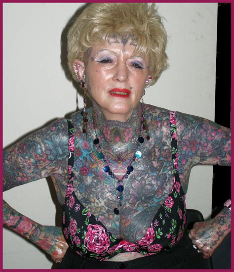 The Most Tattooed Senior Woman Of The World Lady Electric Flickr