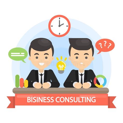 Business Consulting Concept Stock Vector Illustration Of