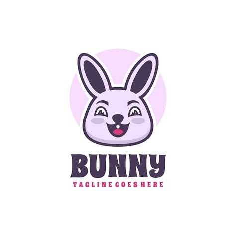 Premium Vector Vector Bunny Mascot Logo Design
