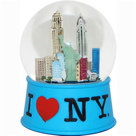 New York Popular Sites Colorful 65mm Snow Globe