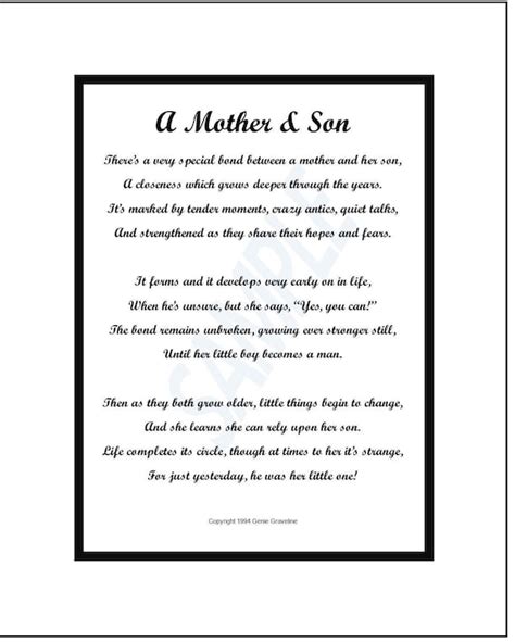 Mother And Son Quotes And Poems
