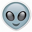 x2 10cm Vinyl Stickers emoji laptop alien grey extraterrestrial UFO ...