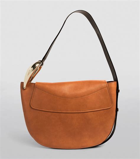 Chloé Brown Leather Kiss Hobo Shoulder Bag Harrods Uk