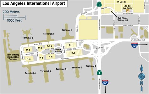 Lax Airport Map Of Terminals And Airlines