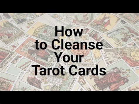 That pattern provides the framework for a tarot reading. How to Cleanse Your Tarot Cards - YouTube