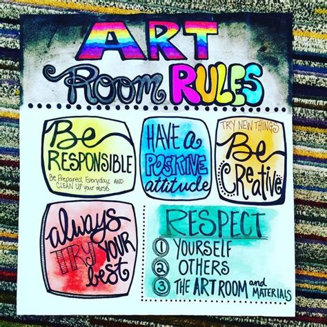 Classroom Art Room Rules Art Classroom Decor Art Room Rules Art Classroom