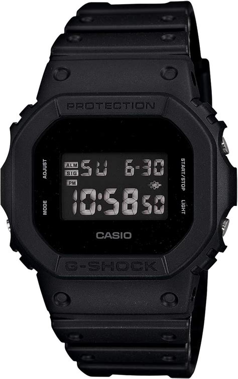 Casio Men S Dw5600bb 1 Black Resin Quartz Watch With Digital Dial Casio Watches