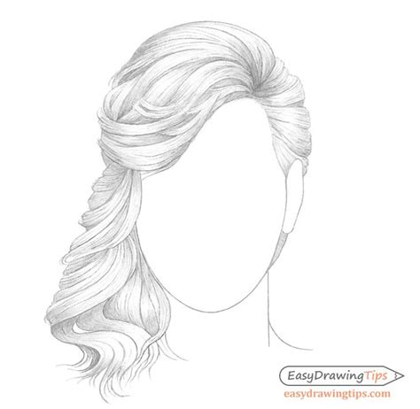 How To Draw Hair Step By Step Tutorial Easydrawingtips How To Draw