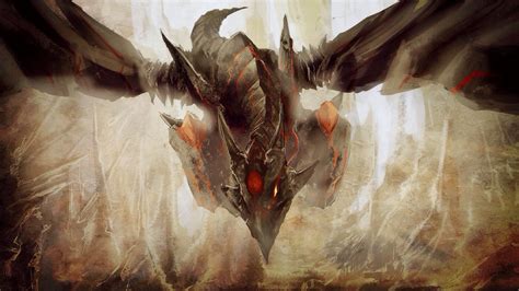 Wallpaper Painting Dragon Cave Mythology Trading Card Games