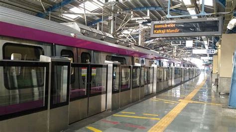 Delhi Metros Violet Line Hit By Technical Snag Services Affected