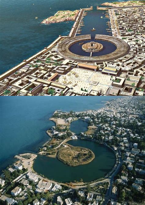 The Punic Cothon Of Carthage In Modern Day Tunisia As It Would Have