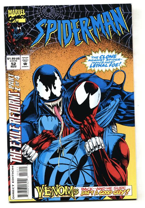 Spider Man 52 Comic Book Marvel Comics Venom Cover Nm Comic Books