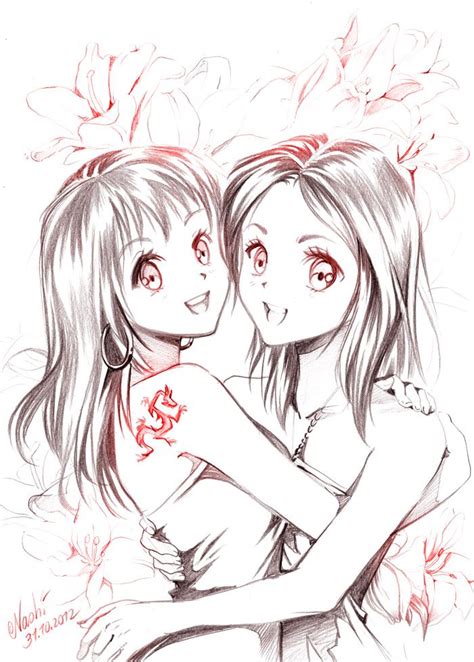 Twins By Naschi On Deviantart Manga Drawing Drawings Deviantart