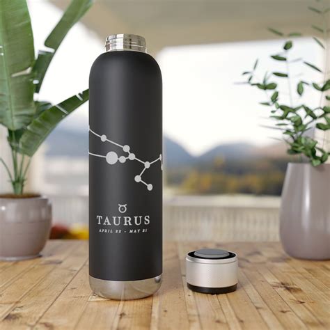 Taurus Water Bottle Zodiac Bottle Astrology Water Bottle Etsy