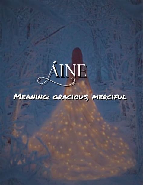 Name Meaning Áine Names With Meaning Best Character Names Fantasy