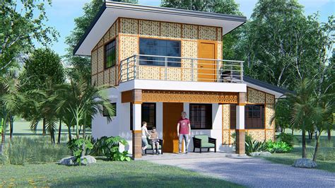 Modern Bahay Kubo Amakan House Design L 2 Bedroom L 5x8m L Native