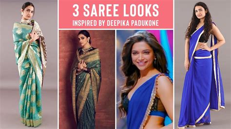 How To Wear A Saree Like Deepika Padukone Bollywood Saree Looks