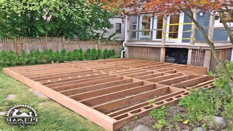 How To Build A Ground Level Patio Deck Youtube