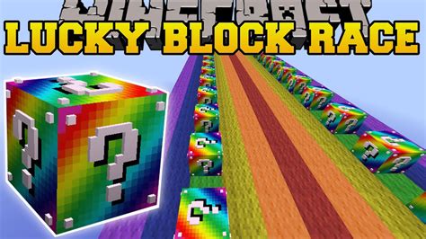 Minecraft Painful Rainbow Lucky Block Race Lucky Block Mod Modded