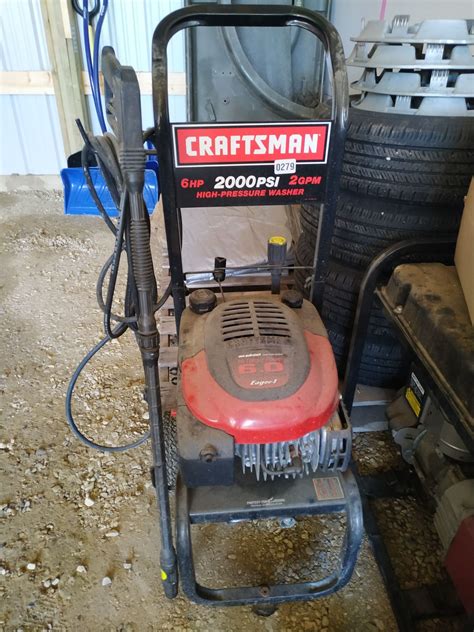 Craftsman 6hp 2000psi 2gpm High Pressure Washer Beck Auctions Inc