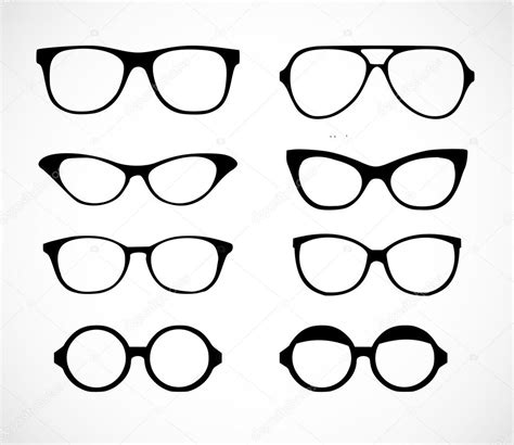 Geek Glasses Set Vector Stock Vector Image By ©mrswilkins 127624958