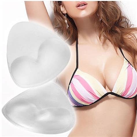 new hot selling 1pair women s silicone gel bra inserts pads breast enhancer push up padded bra