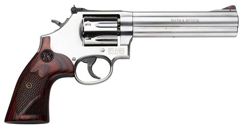 Smith And Wesson Model 686 Plus Deluxe 357 Magnum Revolver Wood Grip