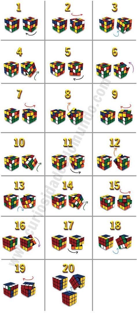 Como Resolver O Cubo Mágico Cubo De Rubik Em Apenas 20 Passos Dicas