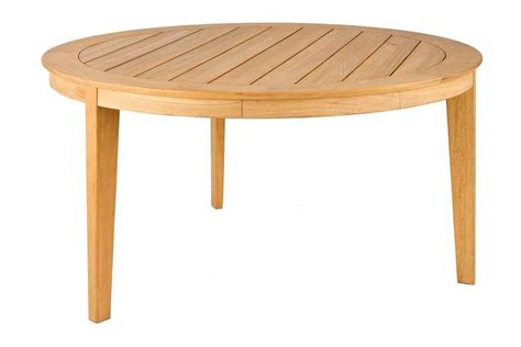 Merci de définir les options du produit. Table de jardin ronde 160 cm en bois massif, 3 pieds, haut de gamme - La Galerie du Teck