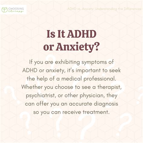 Differences Between Adhd And Anxiety