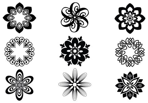 Floral Elements SVG