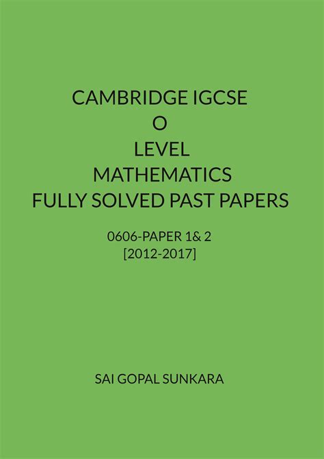 Igcse Maths Past Papers 2017 Paper 2 Exampl Cambridge O Level