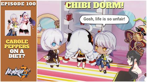 Honkai Impact 3 Chibi Dorm Episode 100 Carole Peppers On A Diet