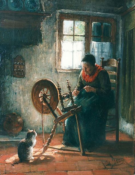 Johannes Jacobus Paling Gemälde Zuvor zum Verkauf A farmer s wife