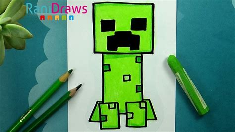 Cómo Dibujar Un Creeper Minecraft Paso A Paso Youtube