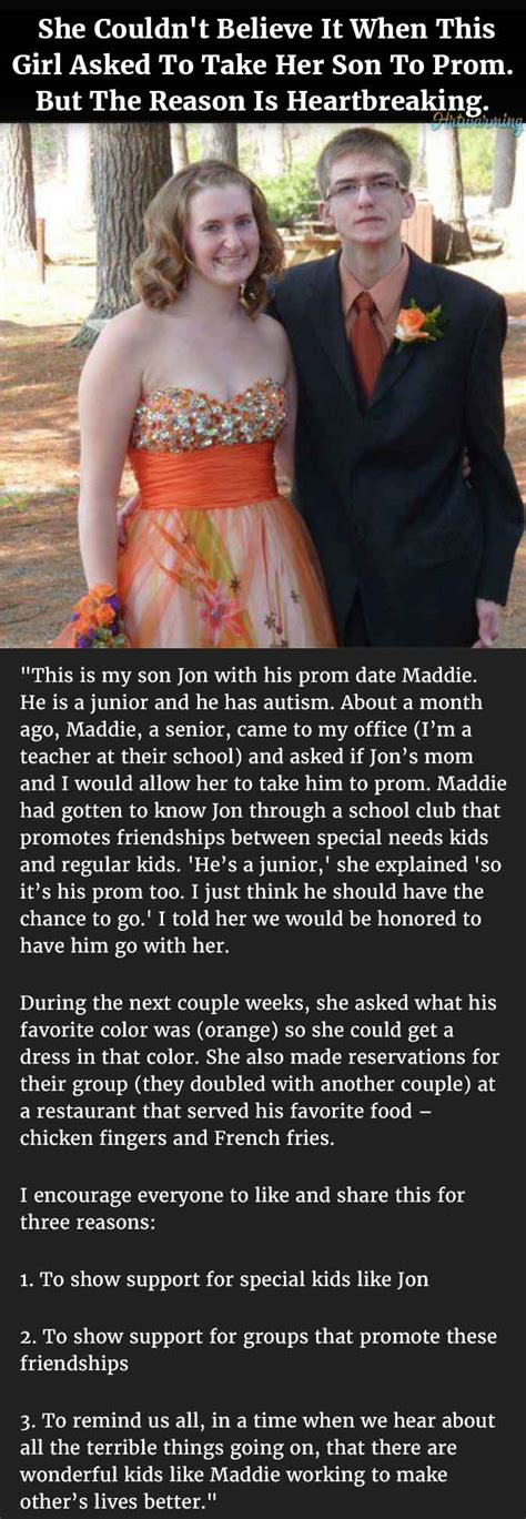 Mom Couldnt Believe It When This Girl Asked To Take Her Son To Prom