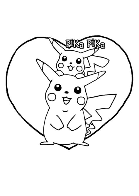 Coloriage Deux Pikachu Pokémon
