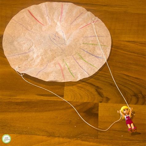 How To Make A Diy Parachute For Small Toys Monthly Science And Art