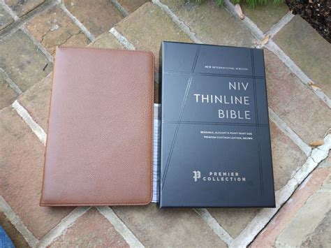 Niv Thinline Bible~ Brown Leather Premium Goatskin~premier Collection